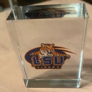 LSU Tigers Crystal Display Block